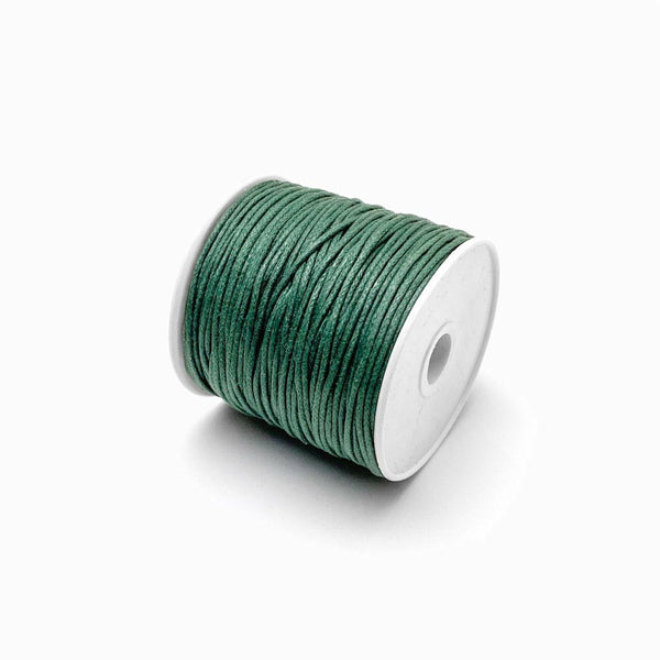 Fio de algodão encerado 1mm verde escuro