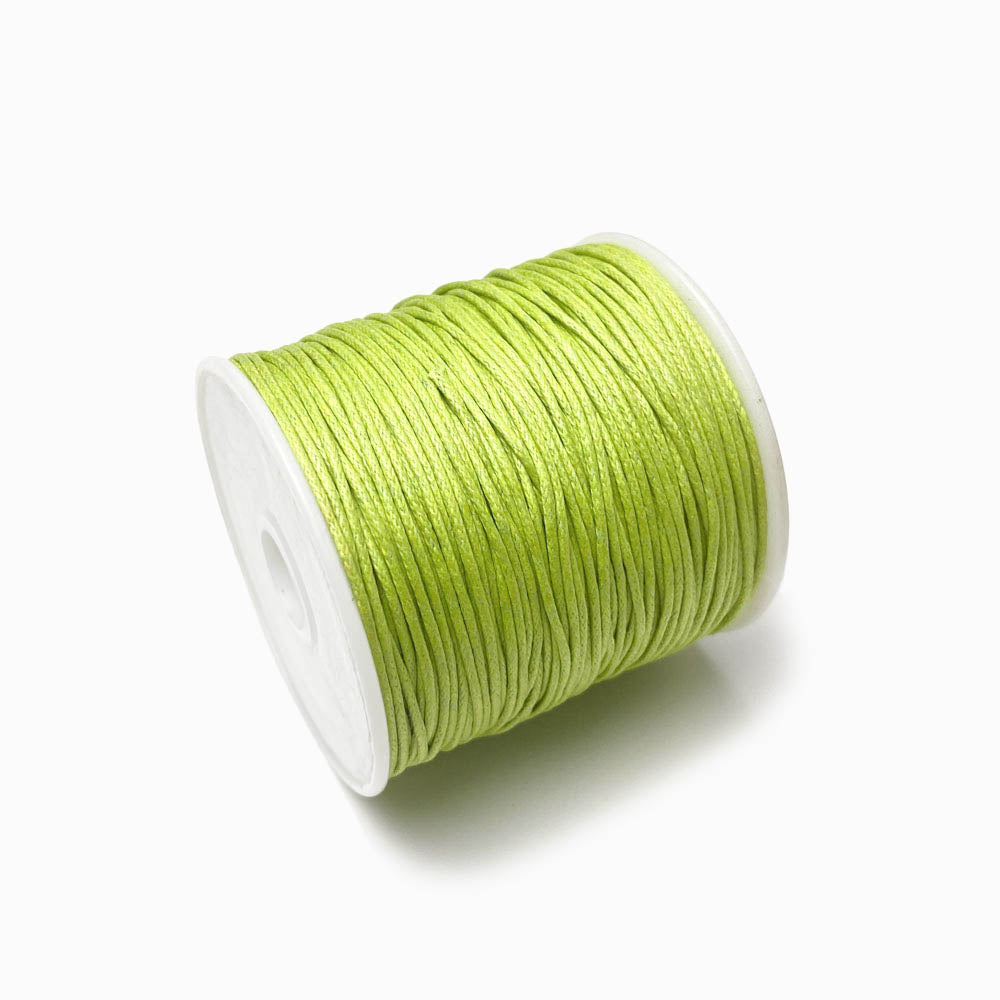 Fio de algodão encerado 1mm verde maça