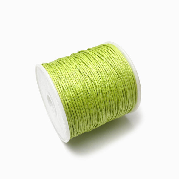 Fio de algodão encerado 1mm verde maça