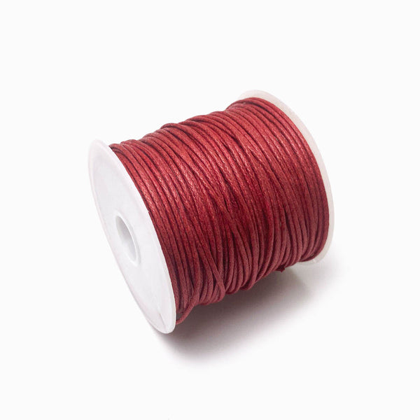 Fio de algodão encerado 1mm vermelho