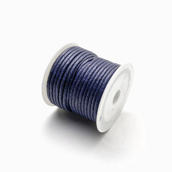 Fio de algodão encerado 2mm azul marinho