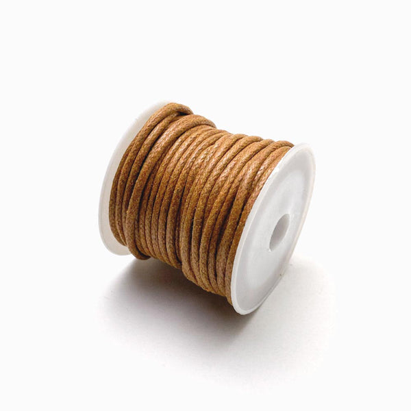 Fio de algodão encerado 2mm castanho