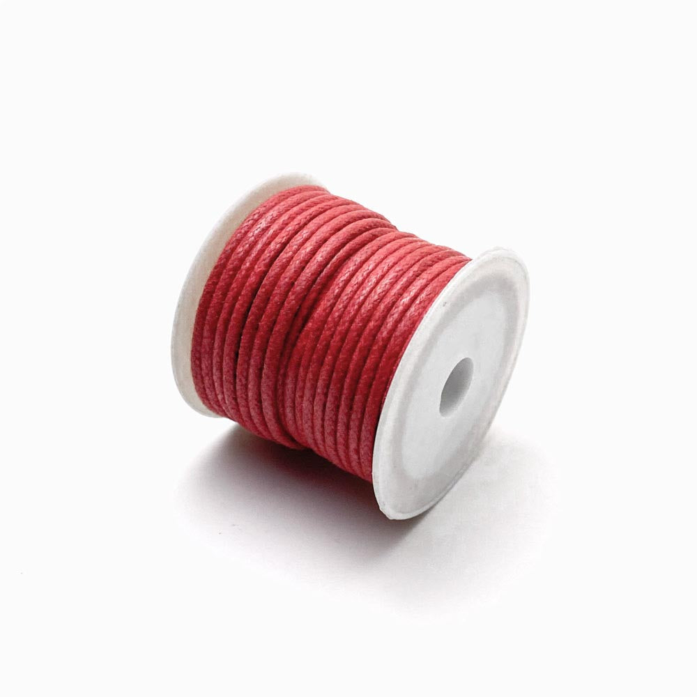 Fio de algodão encerado 2mm vermelho