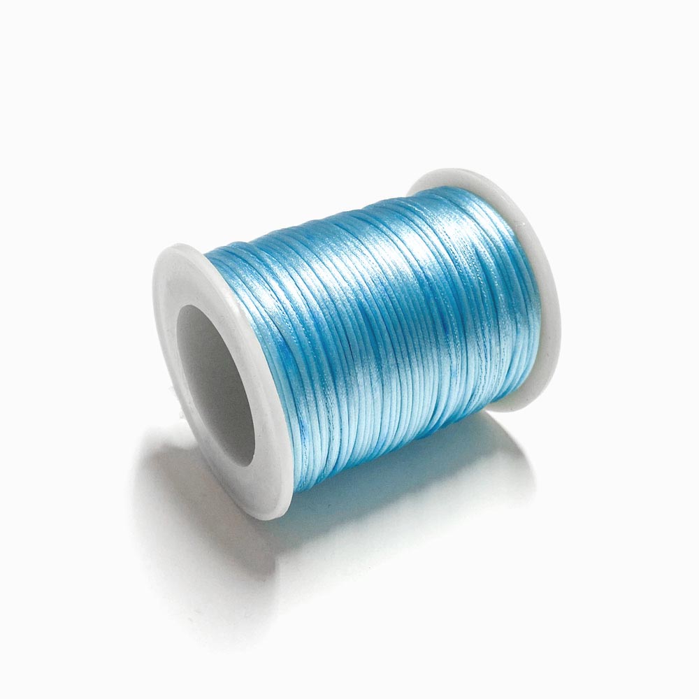 Fio de seda 2.5mm azul bebé