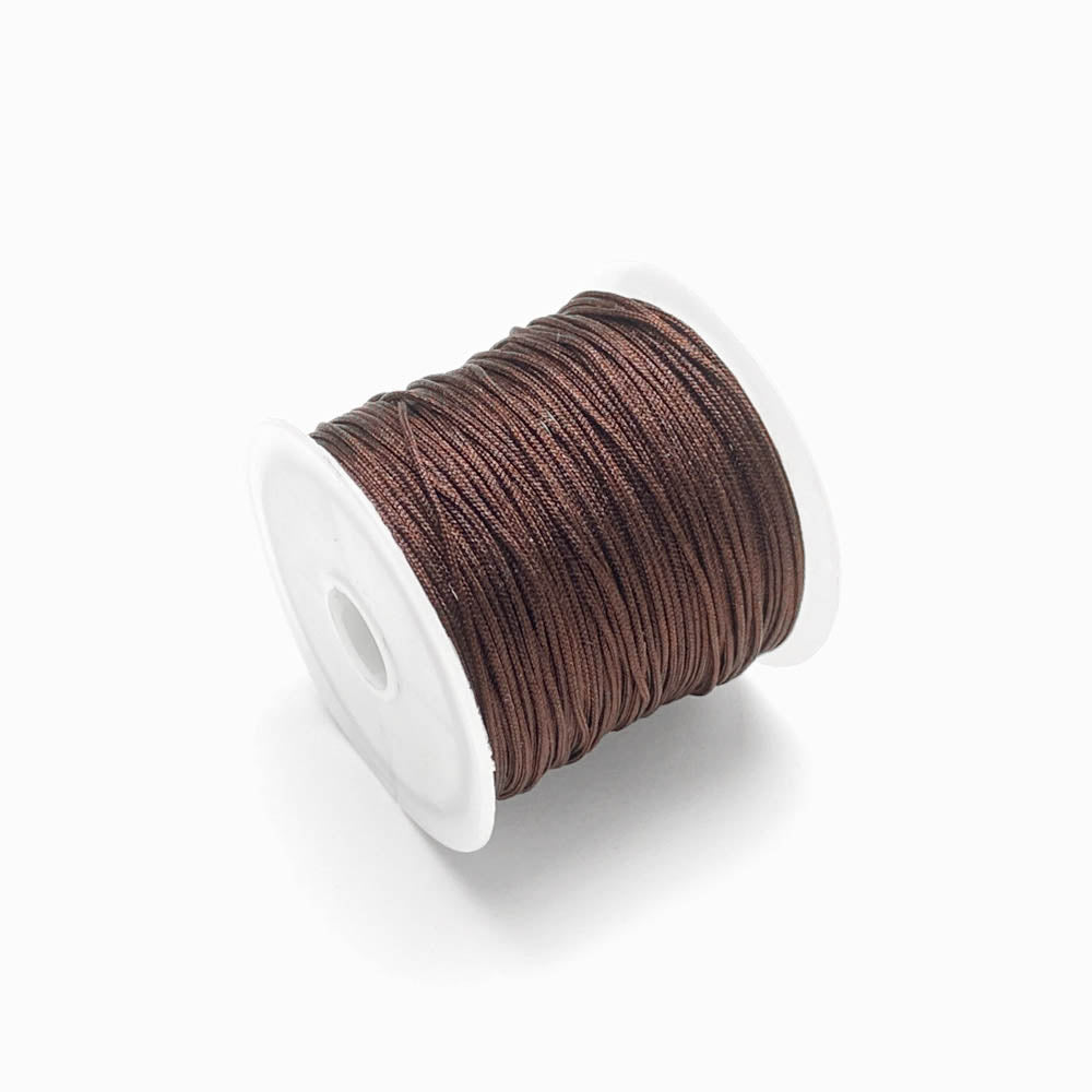 Fio sintético encerado 0.8mm castanho escuro