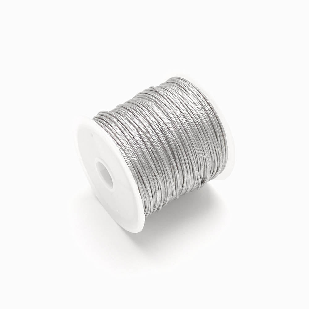 Fio sintético encerado 0.8mm cinza claro