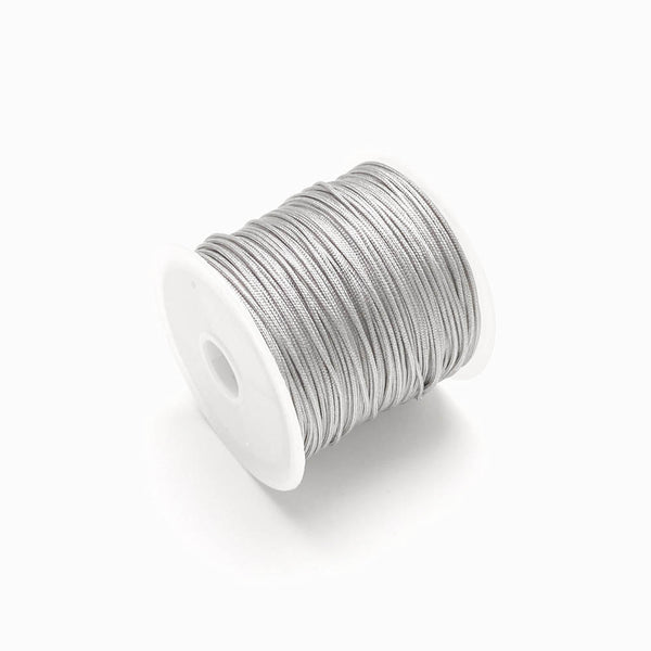 Fio sintético encerado 0.8mm cinza claro