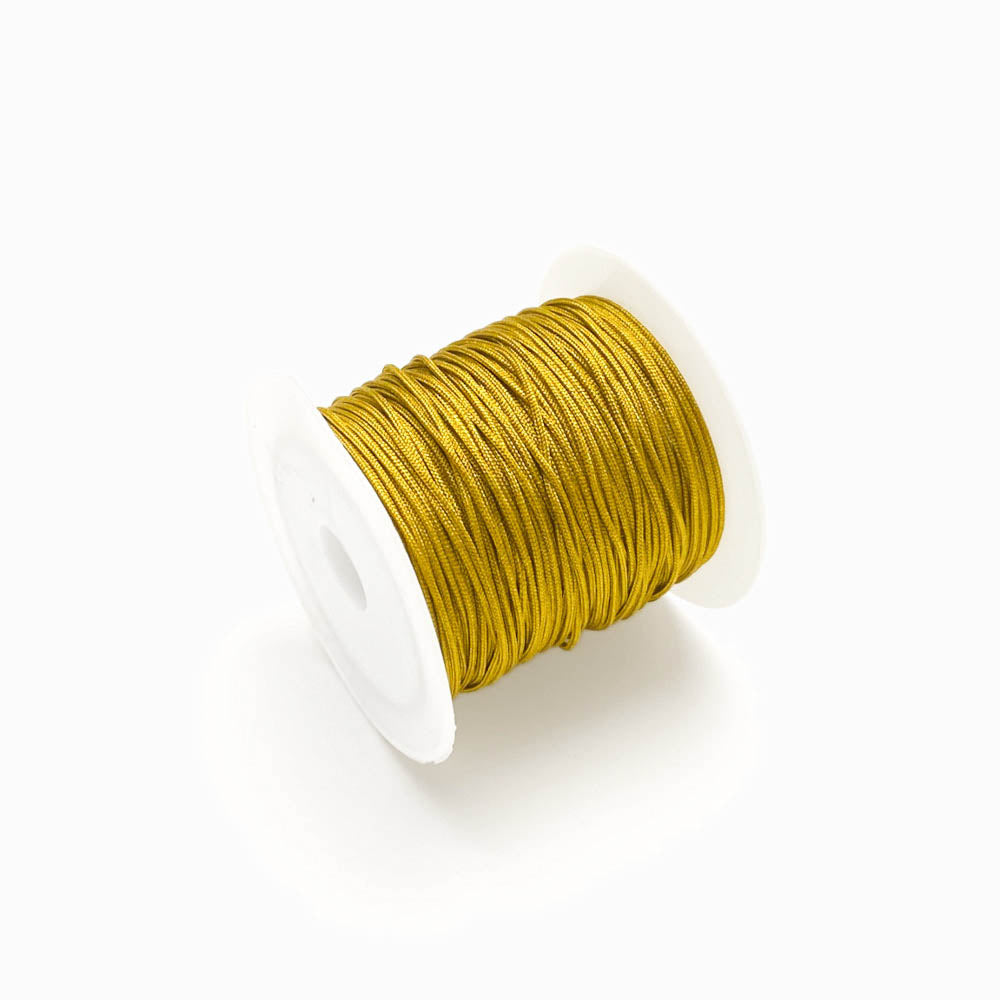 Fio sintético encerado 0.8mm dourado escuro