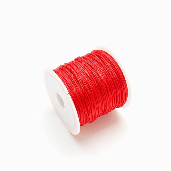 Fio sintético encerado 0.8mm vermelho