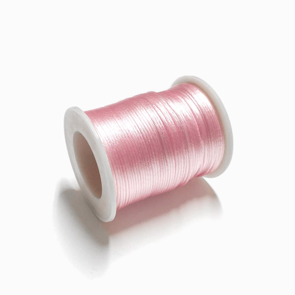 Fio de seda rosa bebé