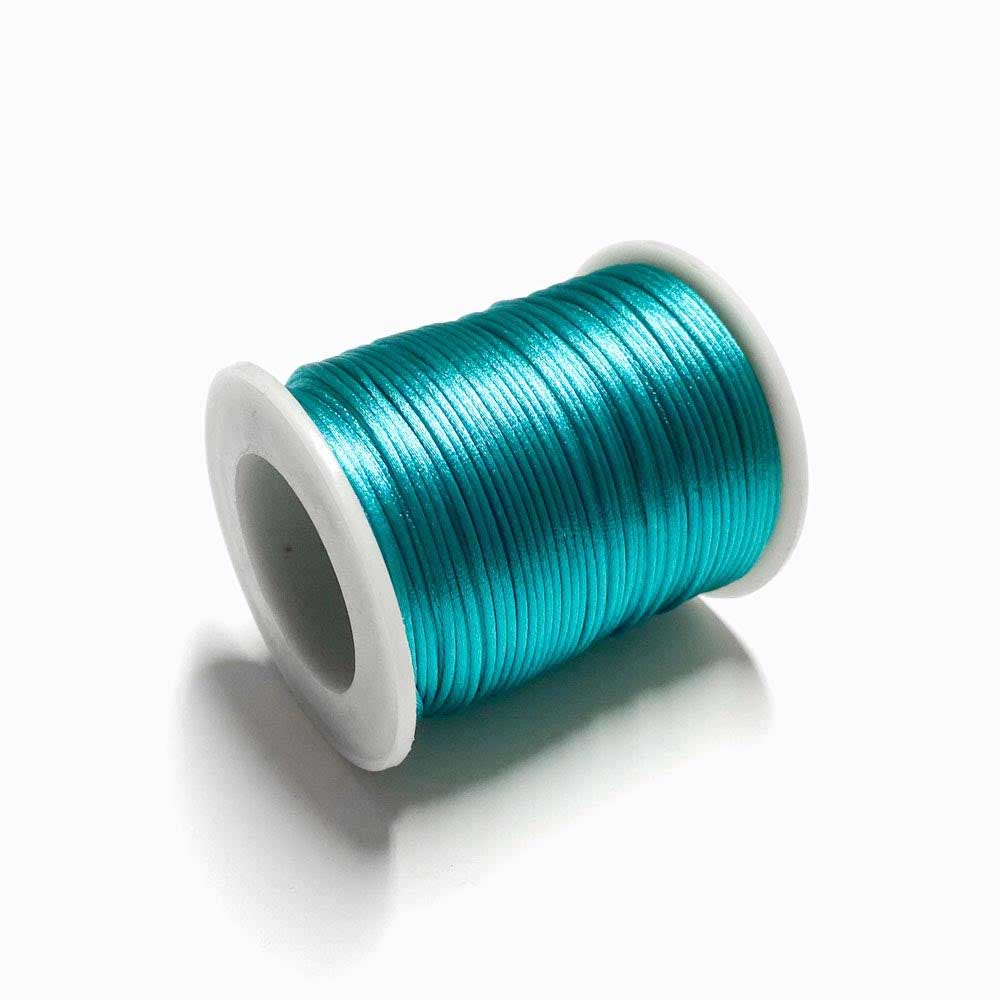 Fio de seda verde esmeralda