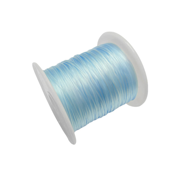 Fio elástico 1mm azul bebé
