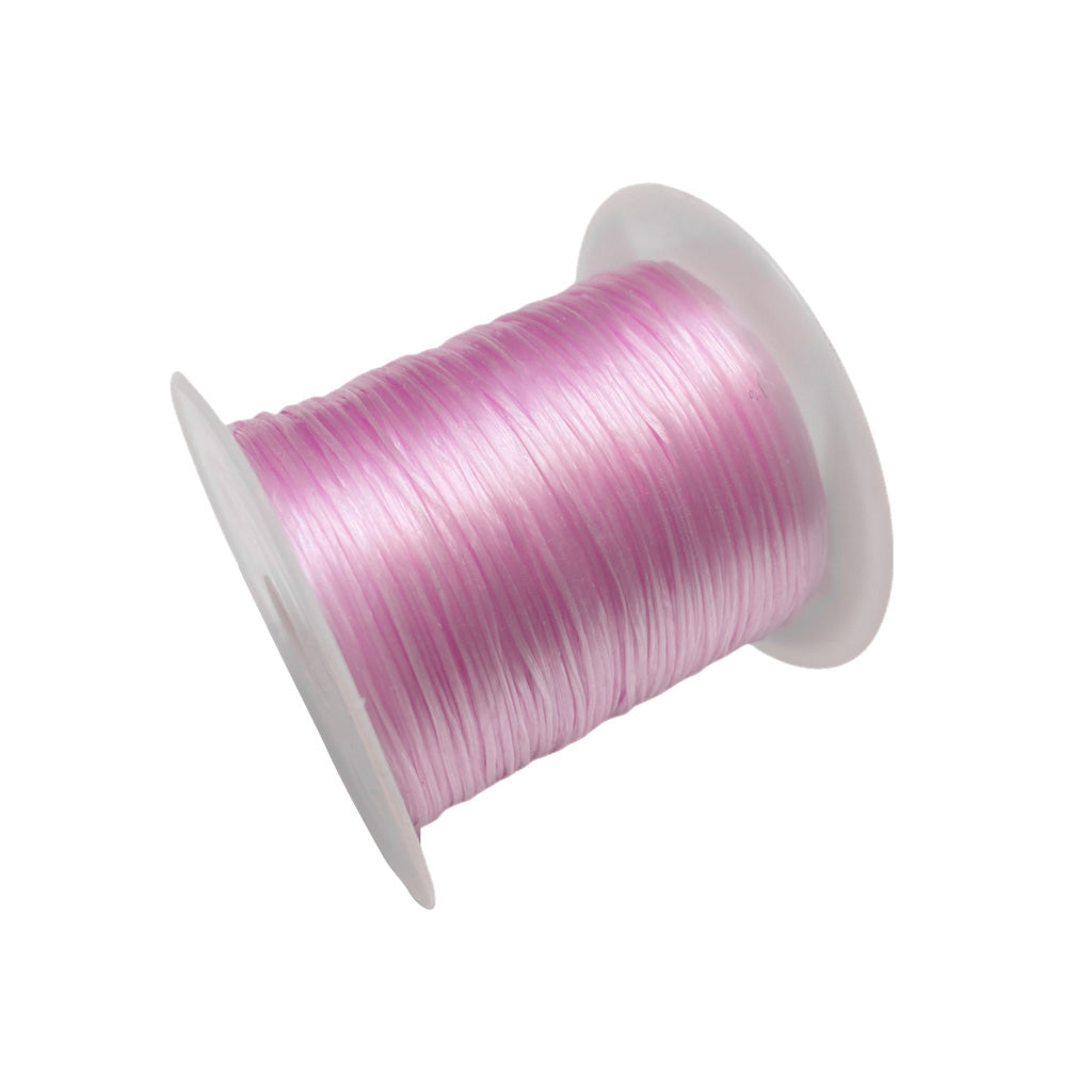 Fio elástico 1mm rosa bebé