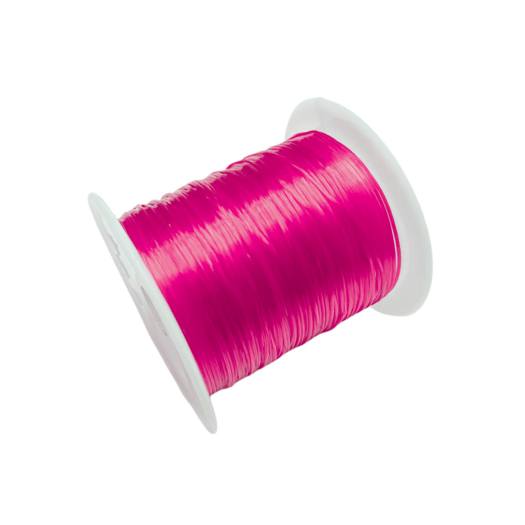 Fio elástico 1mm rosa choque