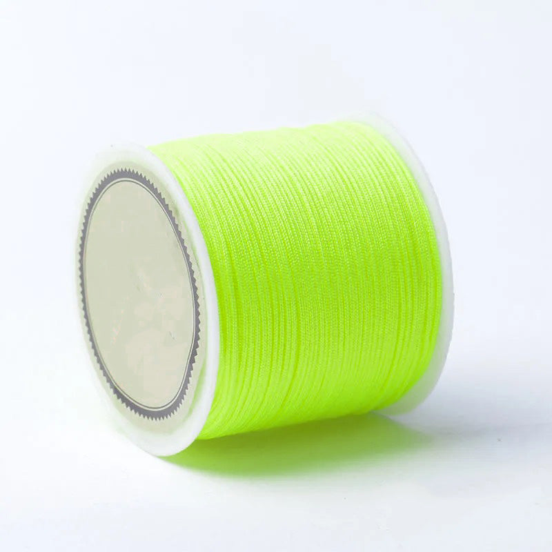 Fio sintético encerado 0.8mm amarelo fluorescente