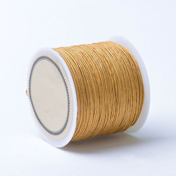 Fio sintético encerado 0.8mm castanho claro