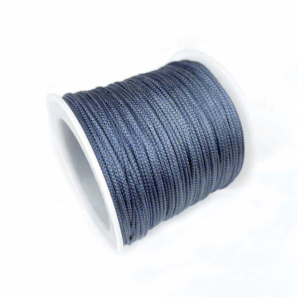 Fio de seda Japonesa 1mm cinza escuro