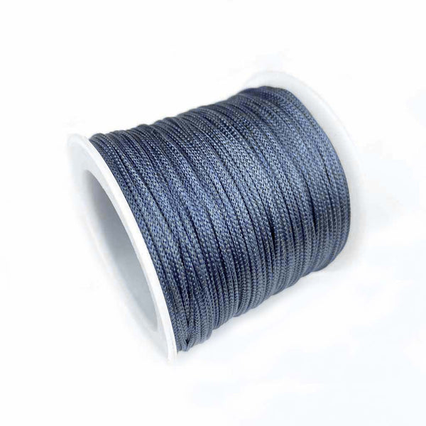 Fio de seda Japonesa 1mm cinza escuro