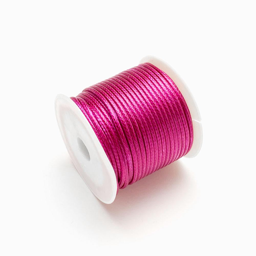 Fio sintético encerado 2mm rosa choque