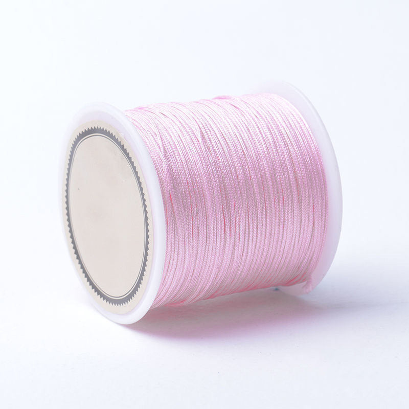 Fio sintético encerado 0.8mm rosa bebé