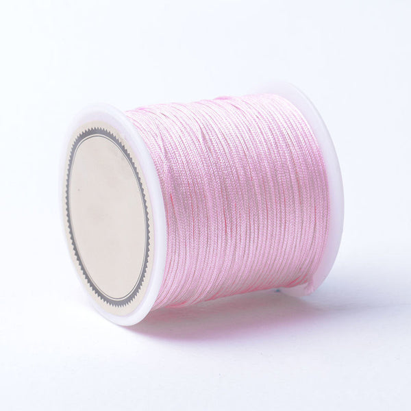 Fio sintético encerado 0.8mm rosa bebé