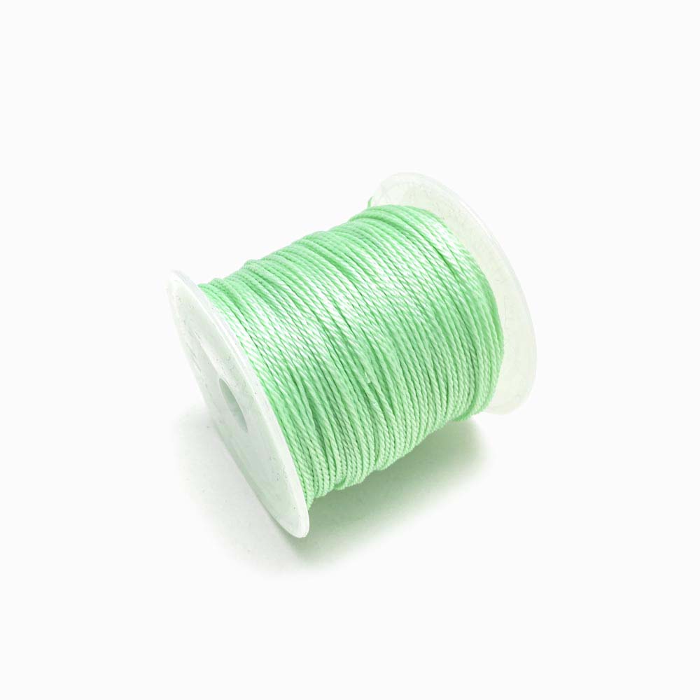 Fio Torcido Encerado 1mm VERDE ÁGUA