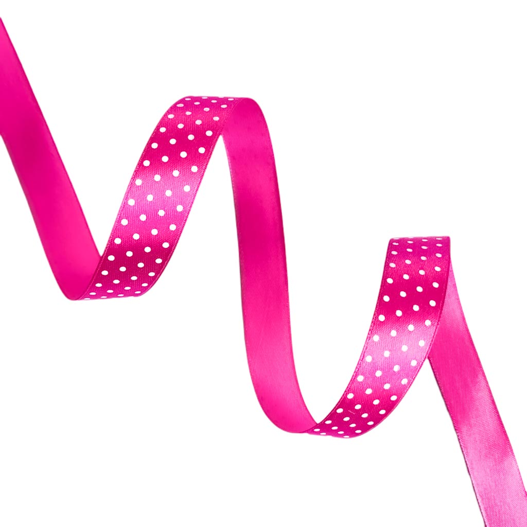 Rolo 22m Fita de Cetim Poá 10mm (17 cores)