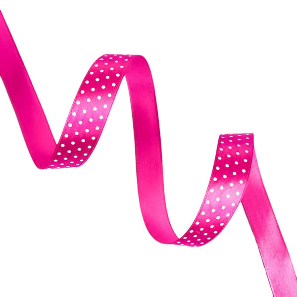 Rolo 22m Fita de Cetim Poá 10mm (17 cores)