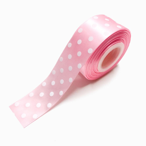 Rolo 22m Fita de Cetim Poá 25mm (12 cores)