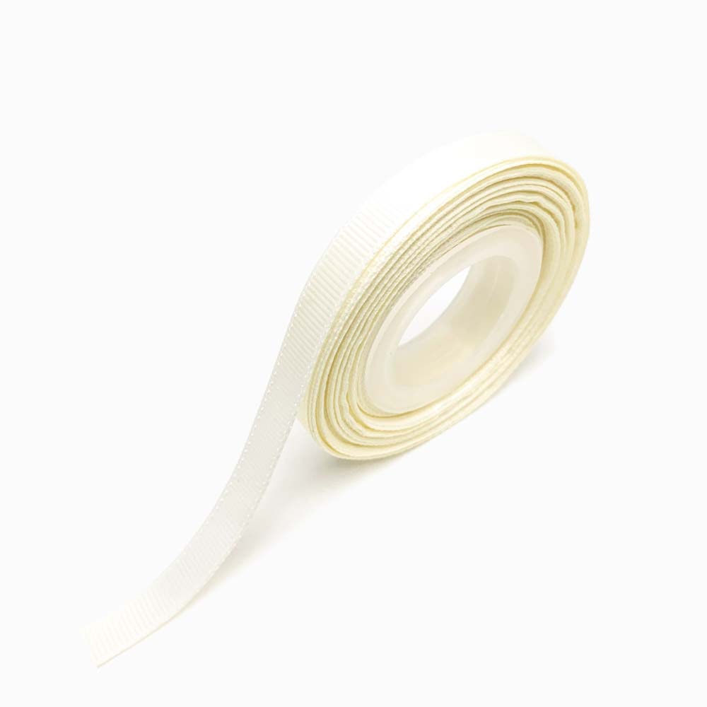 fita de gorgurão 10mm amarelo creme