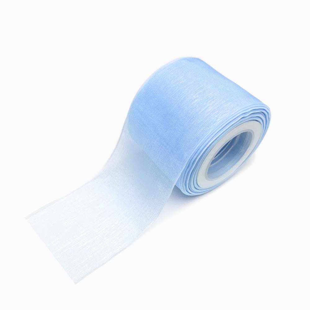 FITA DE ORGANZA 38MM AZUL BEBÉ