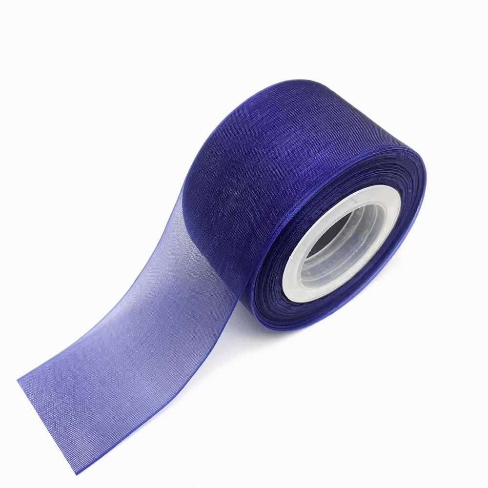 FITA DE ORGANZA 38MM AZUL MARINHO