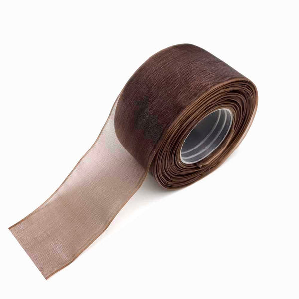 FITA DE ORGANZA 38MM CASTANHO ESCURO