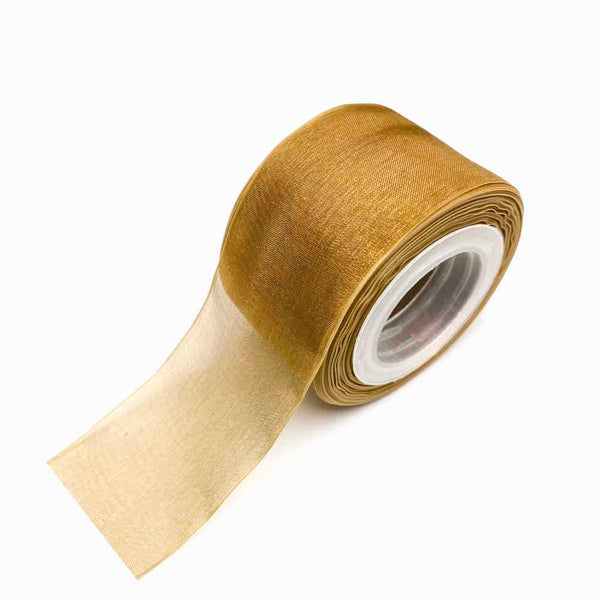 FITA DE ORGANZA 38MM CASTANHO
