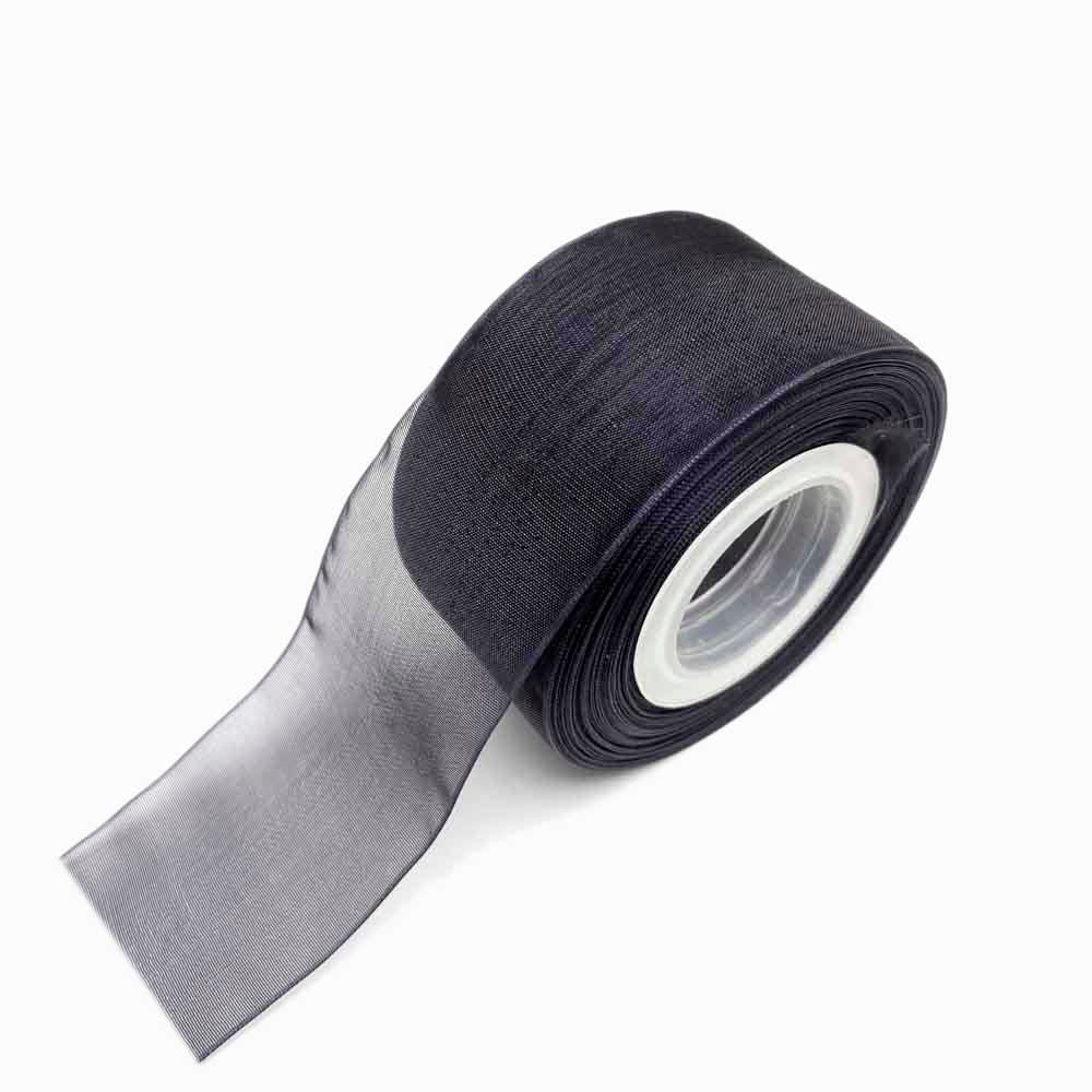 FITA DE ORGANZA 38MM PRETO