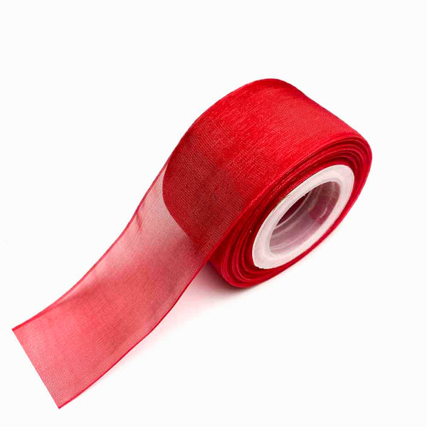 FITA DE ORGANZA 38MM VERMELHO