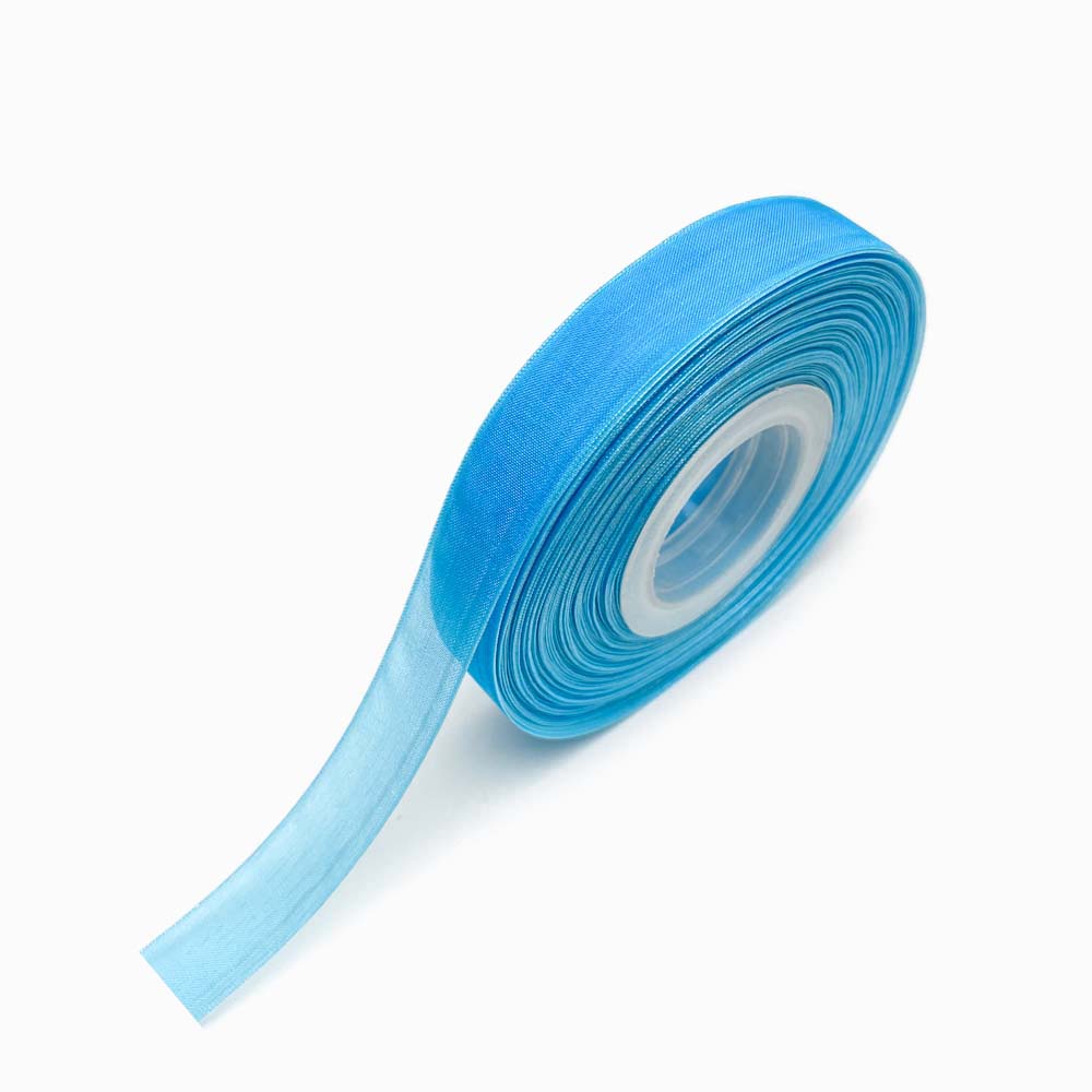 FITA DE ORGANZA AZUL MÉDIO