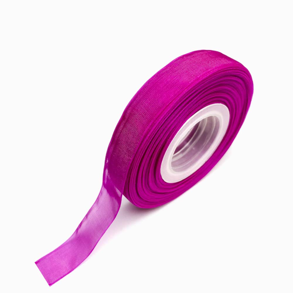 ROLO FITA DE ORGANZA ROSA CHOQUE