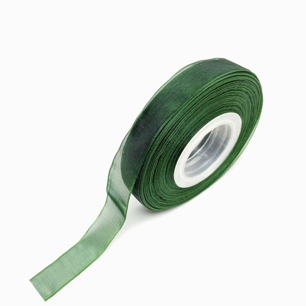 ROLO FITA DE ORGANZA VERDE ESCURO