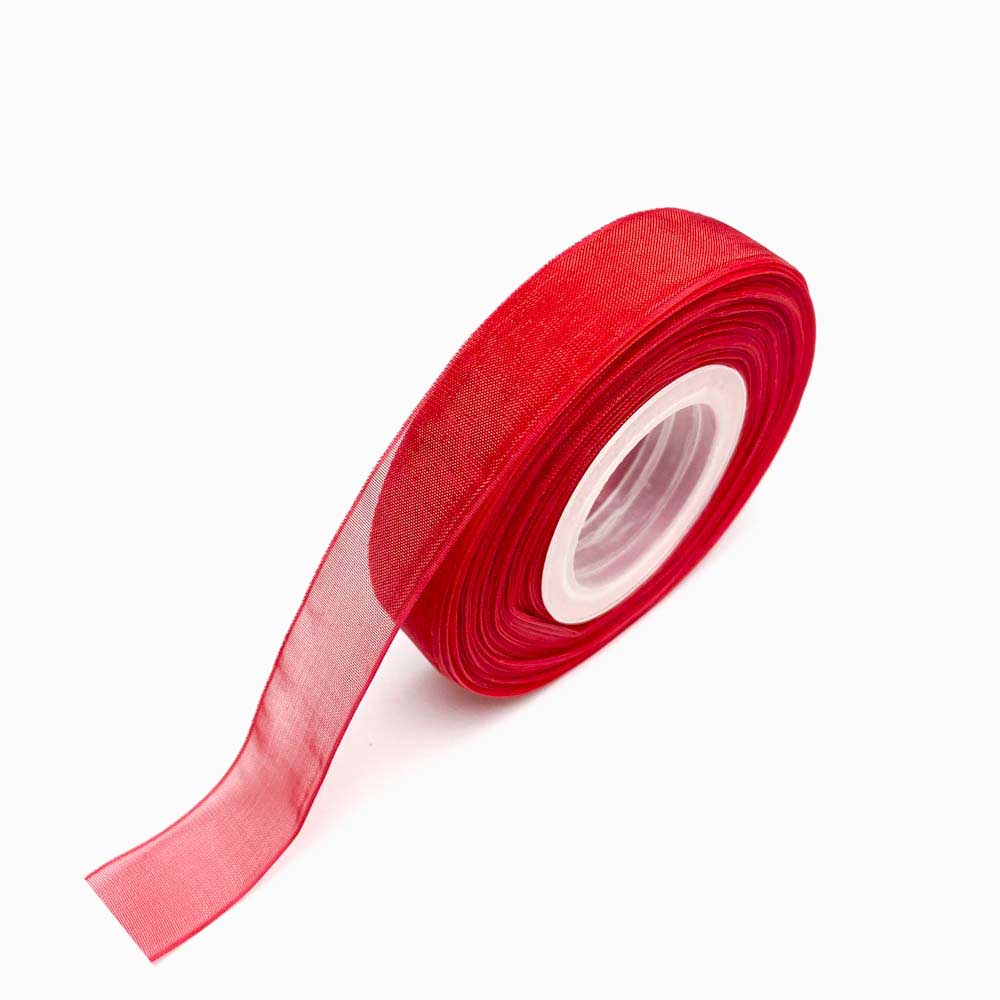FITA DE ORGANZA VERMELHO