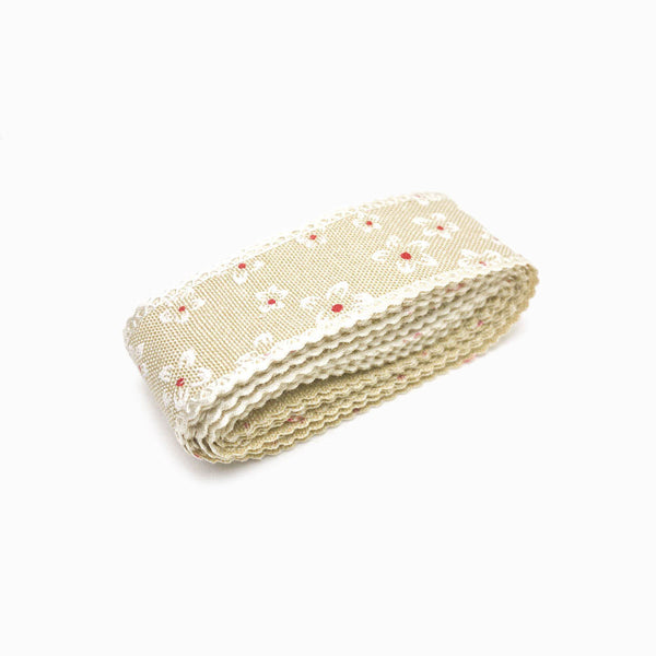 Fita de tecido estampado 25mm