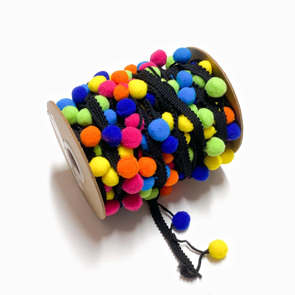 Fita Pompons 20mm Sortido 1