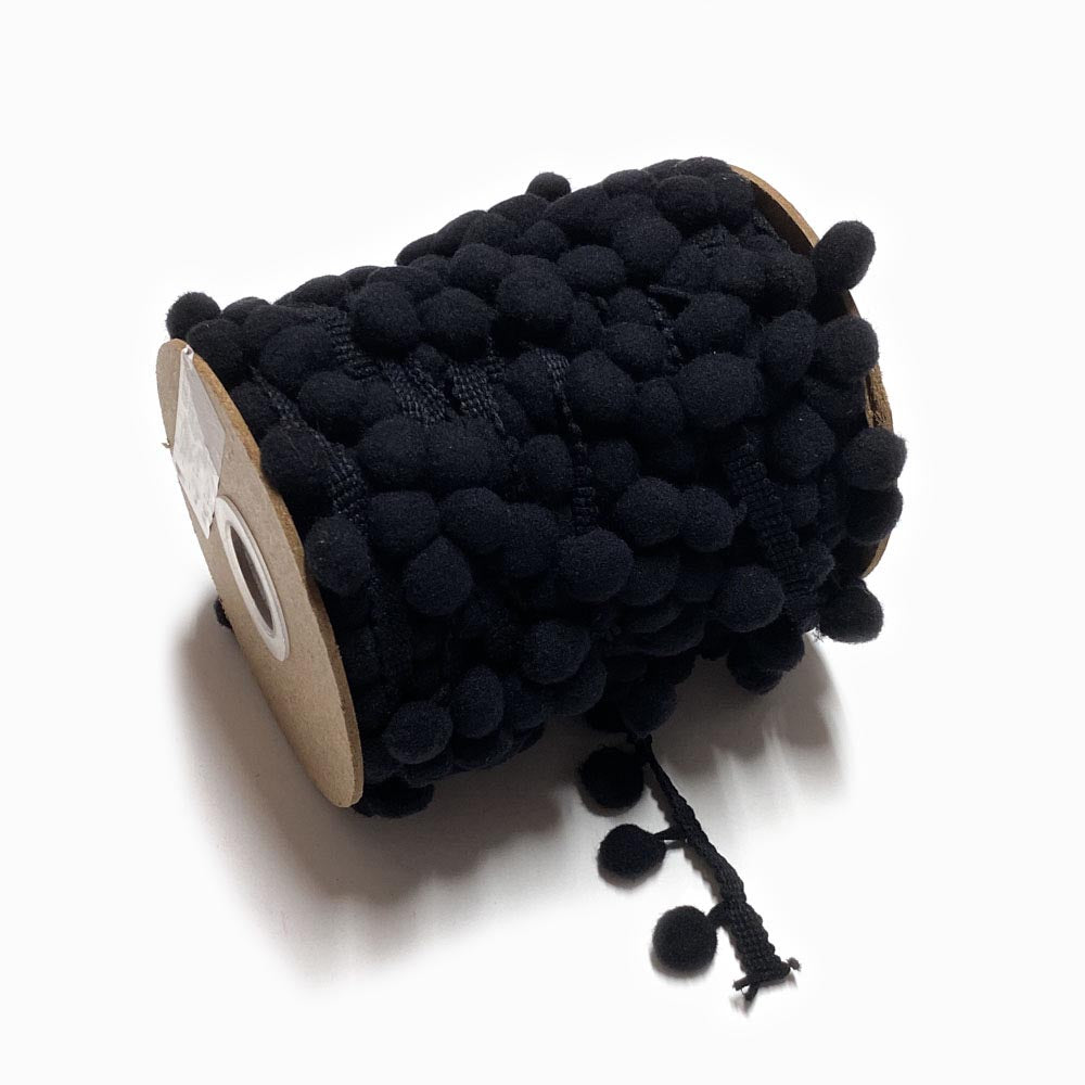Fita Pompons 20mm Preto