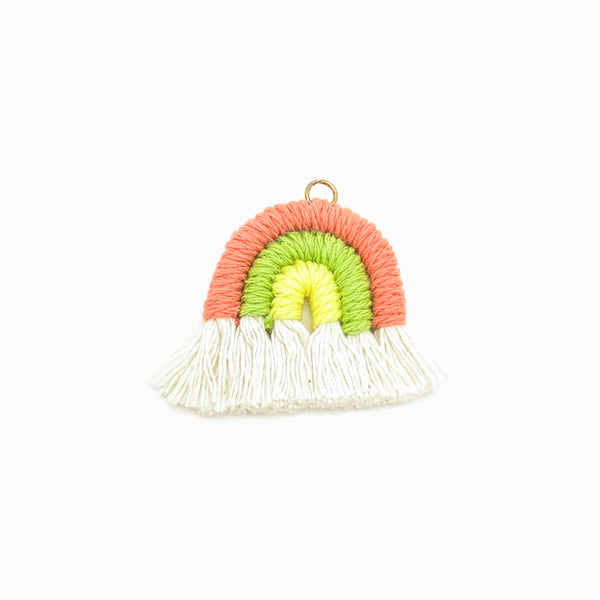 Franja/Borla Arco Iris de Algodão