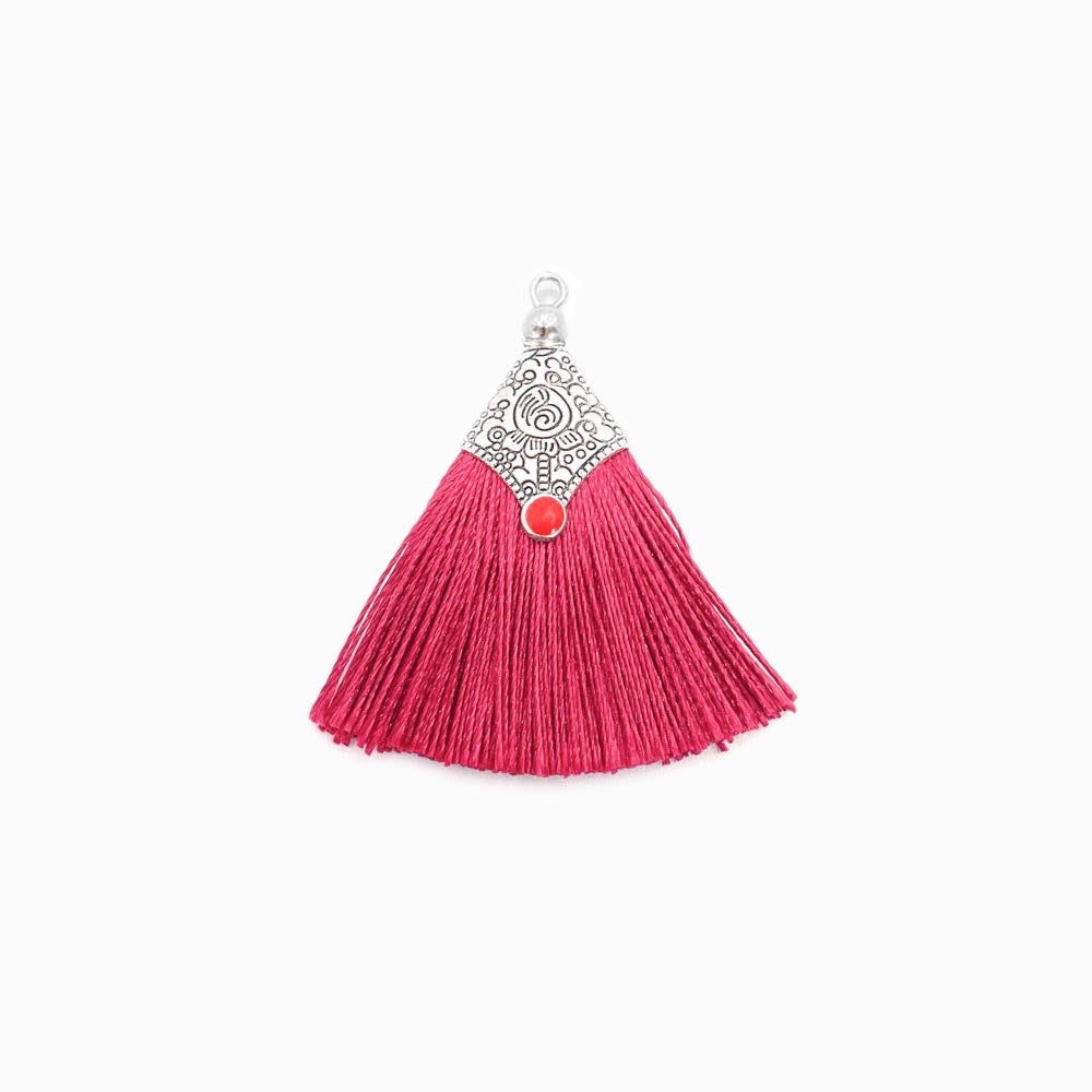 Franja/borla de Seda 4.5cm