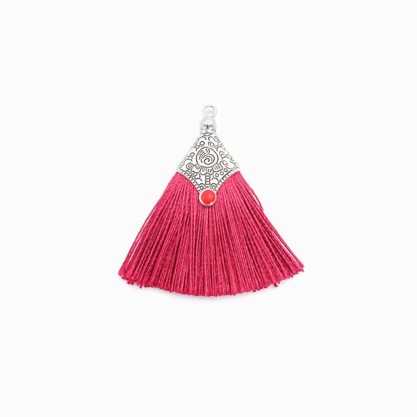 Franja/borla de Seda 4.5cm