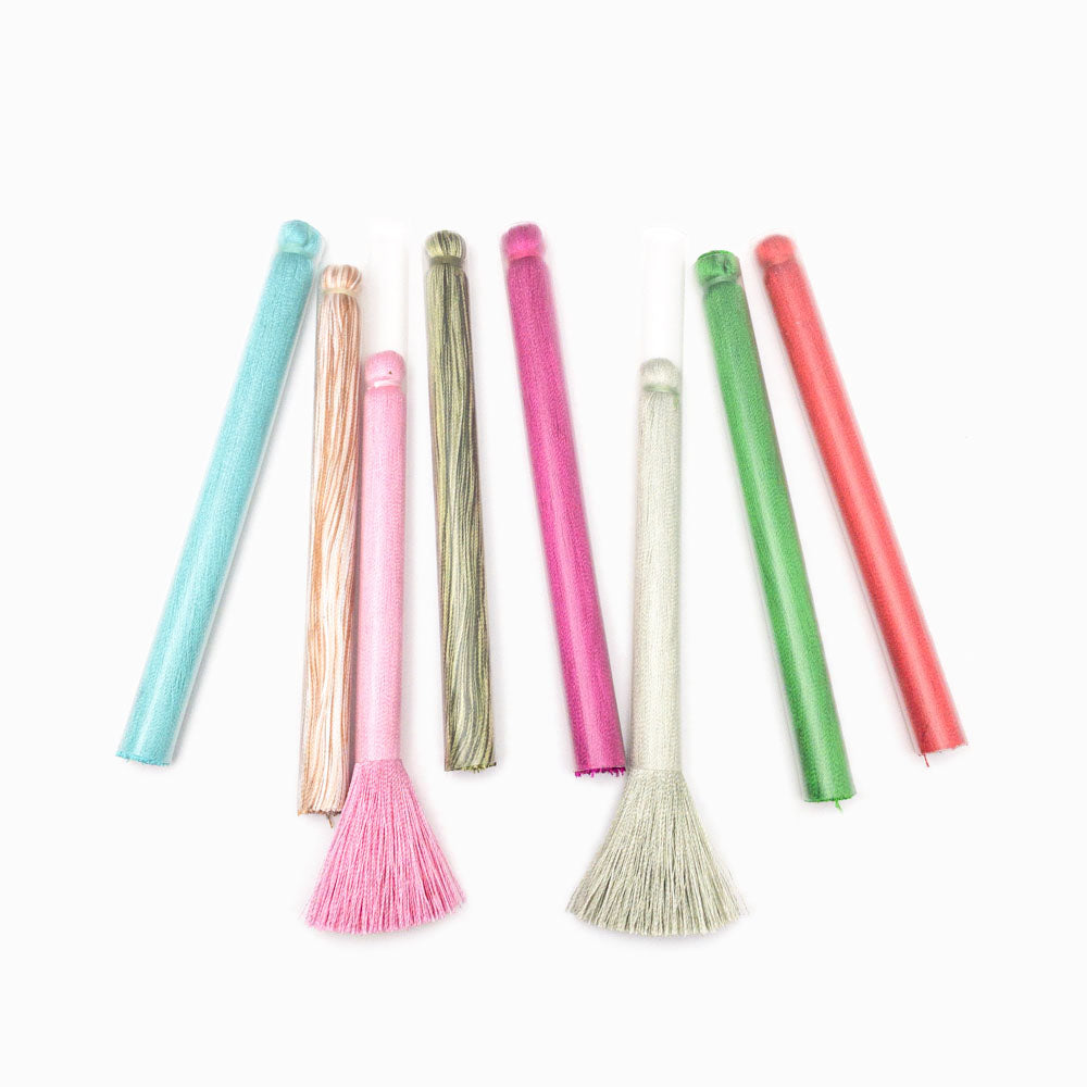 Pack 2 Franja/Borla de Seda 12cm