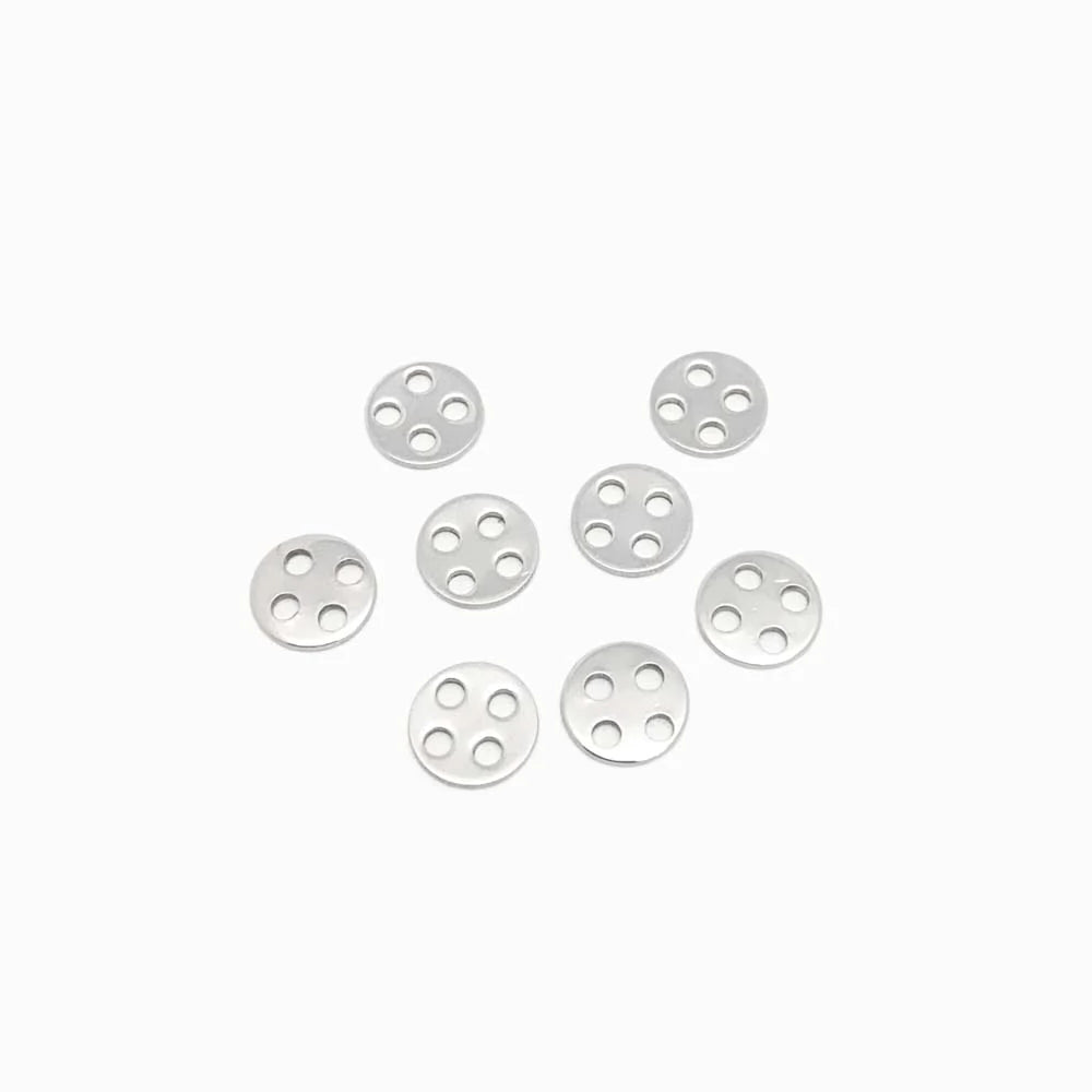 Pack 18 Fecho em Aço Inox Prateado 8mm