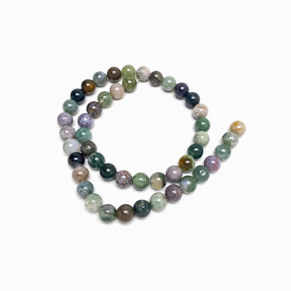 Fiada Contas Pedra Ágata India 8mm