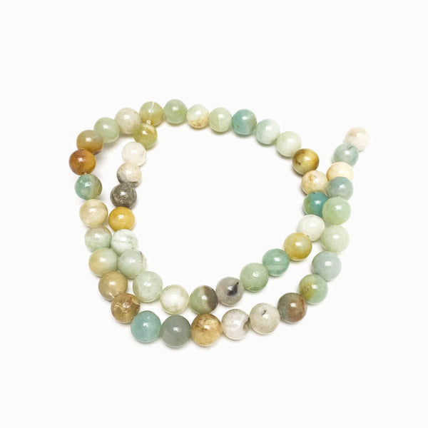 Fiada Contas Amazonita 8mm - Classe AB